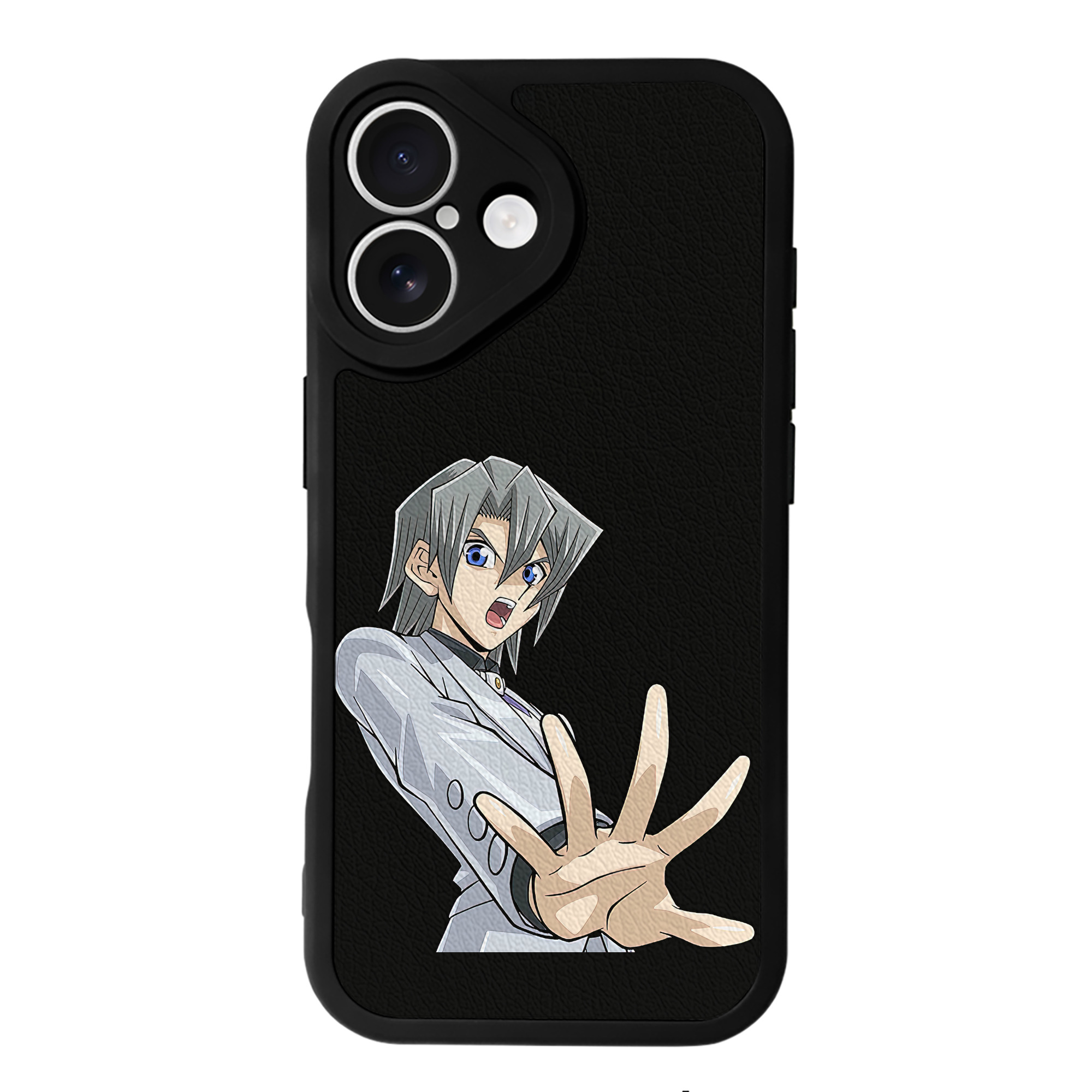 （画像用） 遊☆戯☆王 Yu-Gi-Oh! 【iPhone 16シリーズ対応】シリコンスマホケース（レザー調） 材質：シリコン
